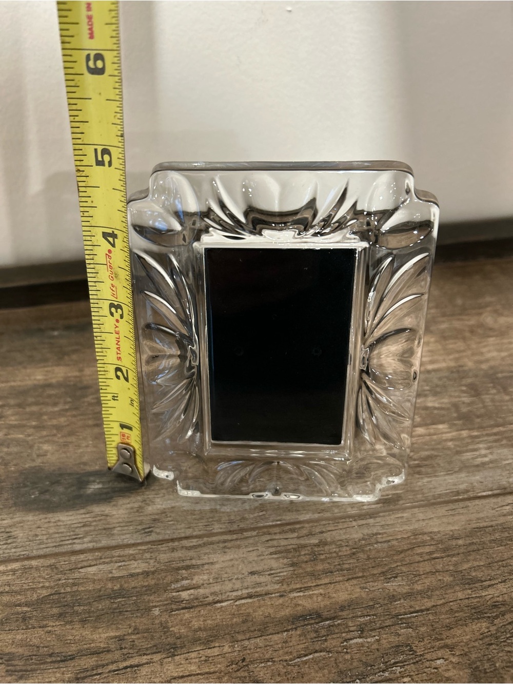 Waterford Crystal Picture Frame 'With Love' Holds 2"x3" Photo Etched Logo - Picture 2 of 9